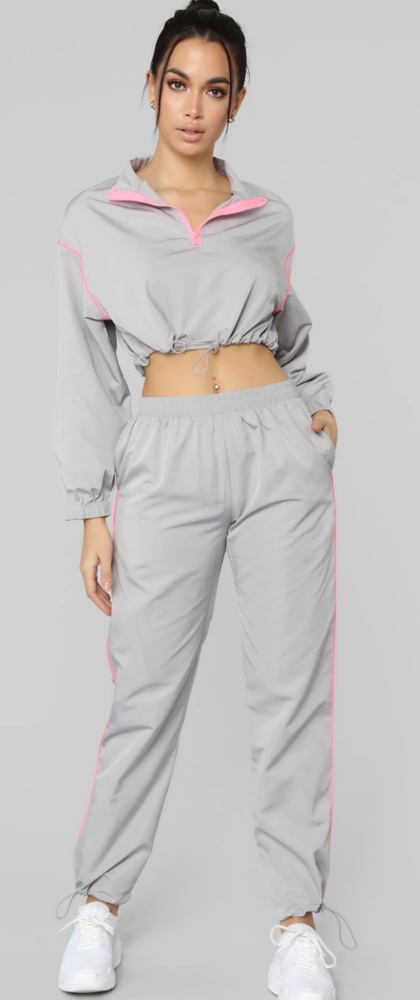 Crop jogger set